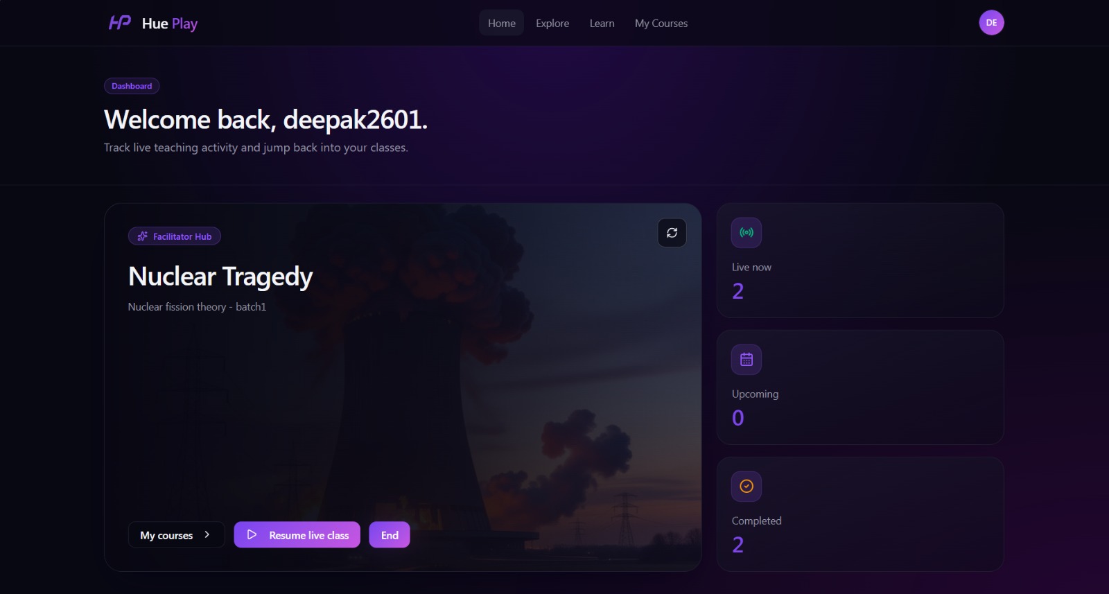 HUB — Learning Command Center